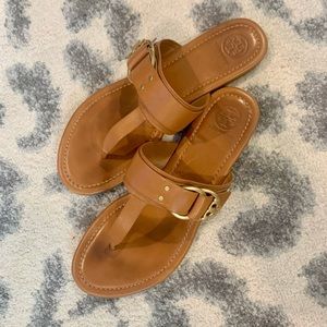 Tory Burch Marsden leather sandal size 9. Only worn a few times!
